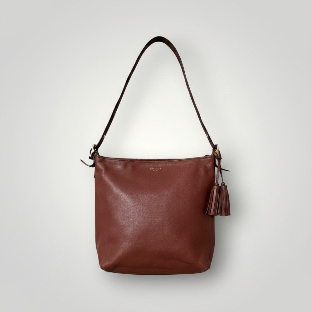 Coach Legacy Duffle Shoulder Bag Brown Leather Vintage Quiet Luxury Hobo 19893
